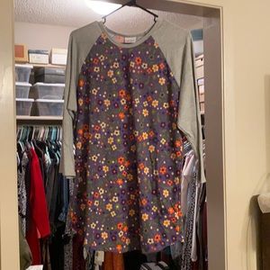 Lularoe flowered t shirt